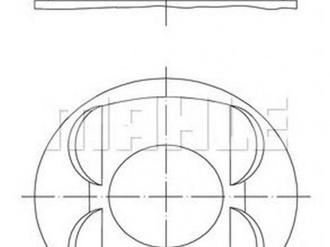 Piston MERCEDES-BENZ SLK R170 MAHLE ORIGINAL 0011400