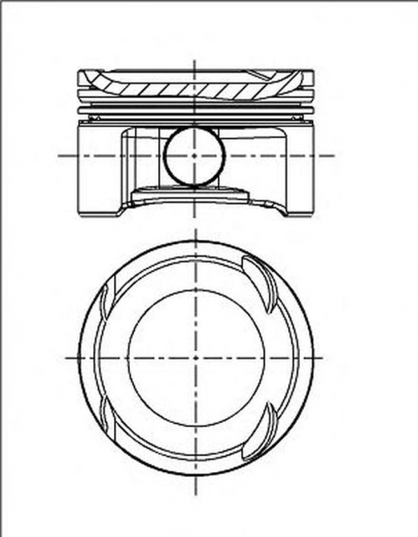 Piston MERCEDES-BENZ SLK R172 NRAL 8744050000