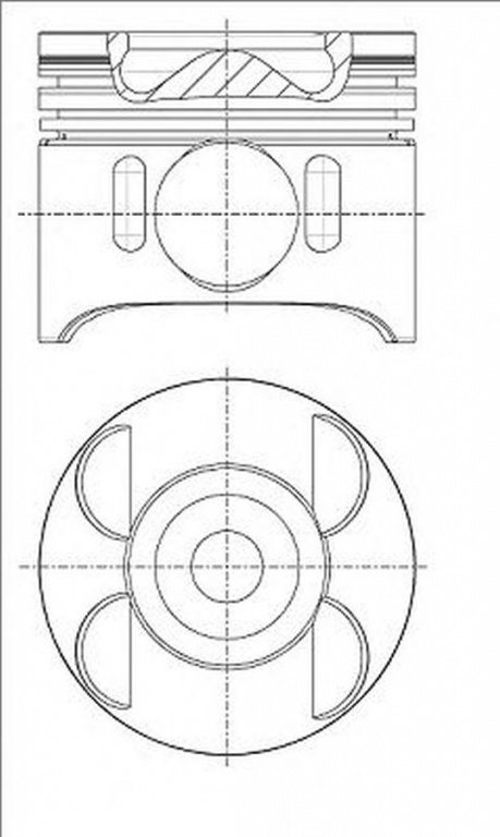 Piston MERCEDES-BENZ SPRINTER 3 5-t bus 906 NURAL 8743340000