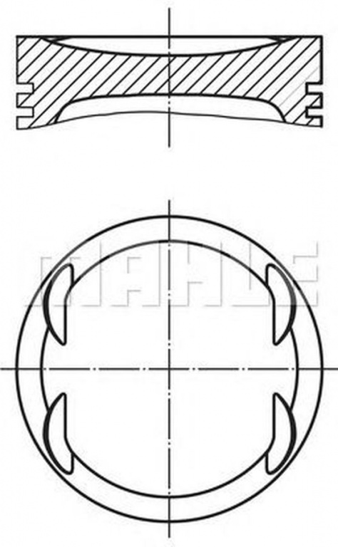 Piston MERCEDES-BENZ SPRINTER 3 5-t caroserie 906 MAHLE ORIGINAL 0040800