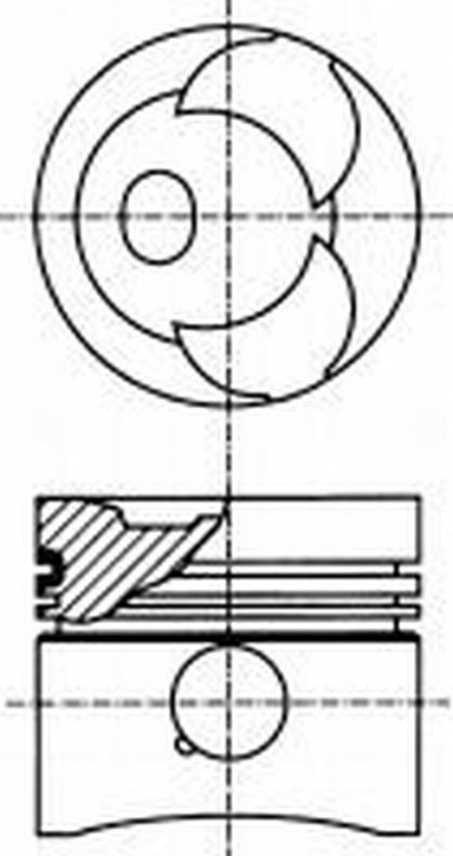 Piston MERCEDES-BENZ UNIMOG NURAL 8717380710