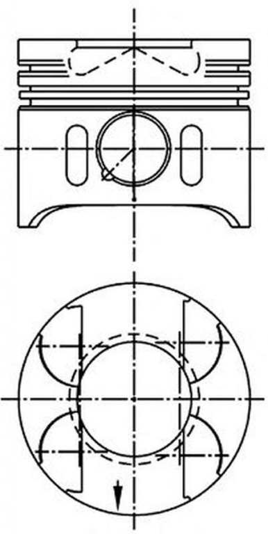 Piston MERCEDES-BENZ VITO caroserie 638 NRAL 8711790020