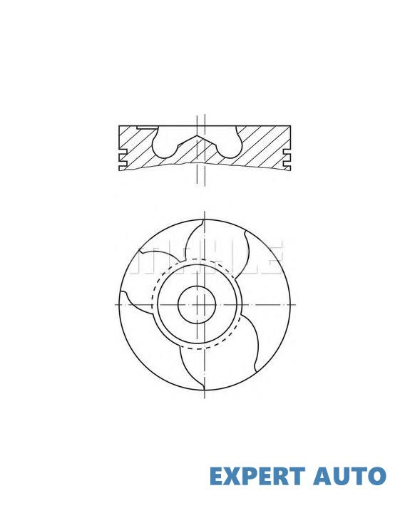 Piston motor Volkswagen VW LT Mk II platou / sasiu (2DC, 2DF, 2DG, 2DL, 2DM) 1996-2006 #2 062107065