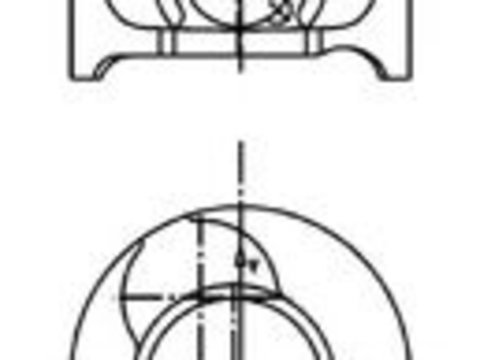 Piston NISSAN NOTE (E11) (2006 - 2013) KOLBENSCHMIDT 40190610 piesa NOUA