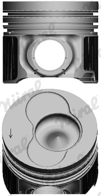 Piston NURAL 87-421000-10 pentru VW TRANSPORTER T5 platou / sasiu (7JD, 7JE, 7JL, 7JY, 7JZ, 7FD, 2003-2009