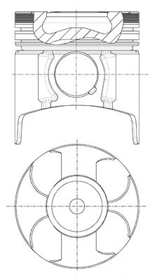 Piston OPEL ASTRA G combi (F35_) (1998 - 2009) NÜRAL 87-307600-40