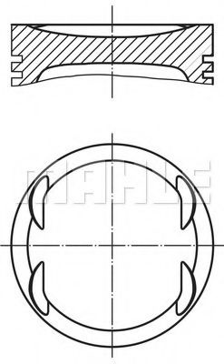 Piston OPEL ASTRA G Cupe (F07) (2000 - 2005) MAHLE ORIGINAL 011 69 02 piesa NOUA