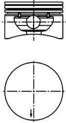 Piston OPEL ASTRA G Limuzina (F69) (1998 - 2009) KOLBENSCHMIDT 40380600 piesa NOUA