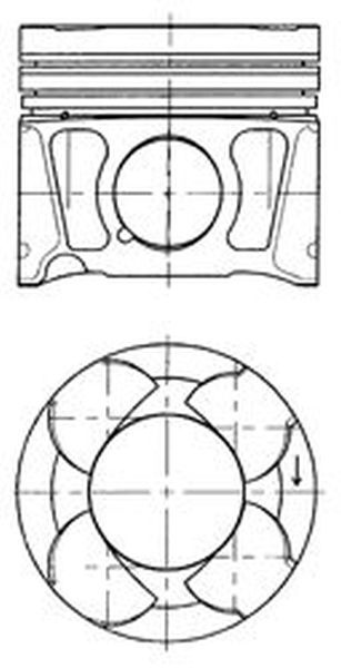 Piston OPEL ASTRA GTC J KOLBENSCHMIDT 41070620