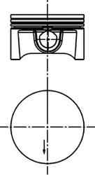 Piston OPEL ASTRA H L48 KOLBENSCHMIDT 40388600