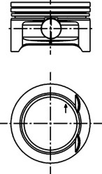 Piston # Opel Corsa 1.0 vita b [73; 78; 79] i 12v benzina 54cp/40kw X 10 XE 1996 1997 1998 1999 2000 # 40382600 # KOLBENSCHMIDT