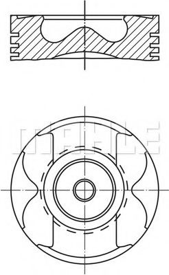Piston OPEL MOVANO autobasculanta (H9) (1999 - 2010) MAHLE ORIGINAL 022 26 01 piesa NOUA