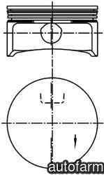 Piston OPEL SIGNUM KOLBENSCHMIDT 99741601