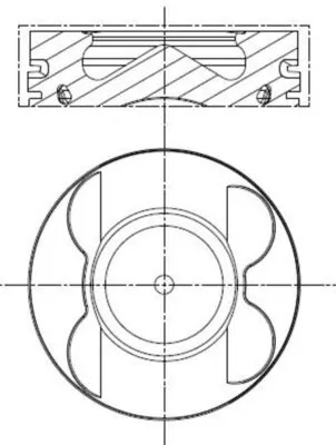 Piston pentru cilindrii 4-6 MAHLE MERCEDES-BENZ G-CLASS (W461) 2009-2023 - 001 PI 00107 002