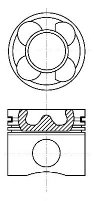 Piston PEUGEOT 307 (3A/C) (2000 - 2016) NÜRAL 87-424008-00