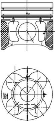 Piston PEUGEOT 308 CC (4B_), Сabrioletă, 02.2009 - 12.2015 Kolbenschmidt 40179610