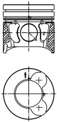 Piston PEUGEOT EXPERT caroserie (VF3A, VF3U, VF3X)