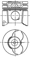 Piston PEUGEOT PARTNER nadwozie pe³ne 5 Producator NÜRAL 87-114700-00