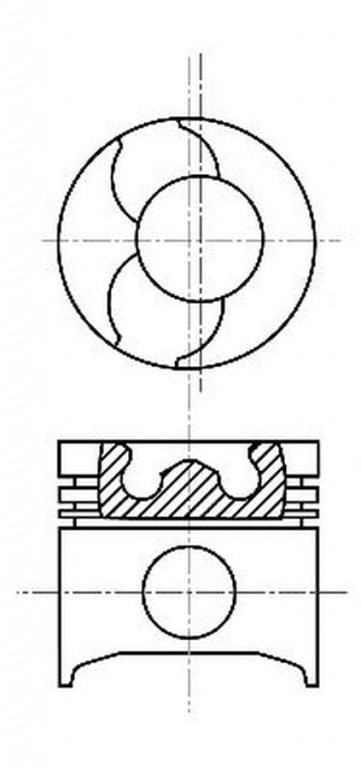 Piston RENAULT GRAND Scenic II JM0 1 NRAL 8742230000 PieseDeTop