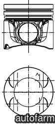 Piston RENAULT LAGUNA III BT0/1 KOLBENSCHMIDT 40262600