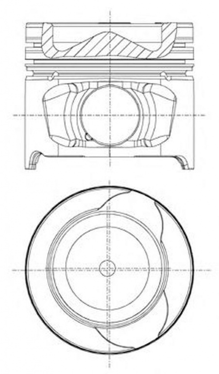 Piston RENAULT LAGUNA III BT0 1 NURAL 8712340730