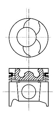 Piston RENAULT TRAFIC II Van (FL) (2001 - 2016) NÜRAL 87-101507-00