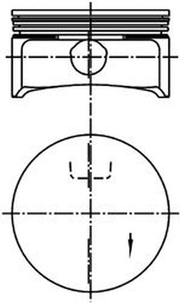 Piston SAAB 9-3 YS3F KOLBENSCHMIDT 99741610