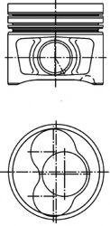 Piston SKODA SUPERB (3T4) (2008 - 2015) KOLBENSCHMIDT 40408600