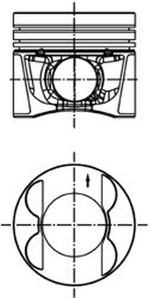 Piston SMART FORFOUR 454 KOLBENSCHMIDT 99941600