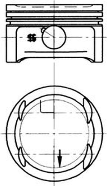Piston SSANGYONG KORANDO Cabrio KJ KOLBENSCHMIDT 94301600
