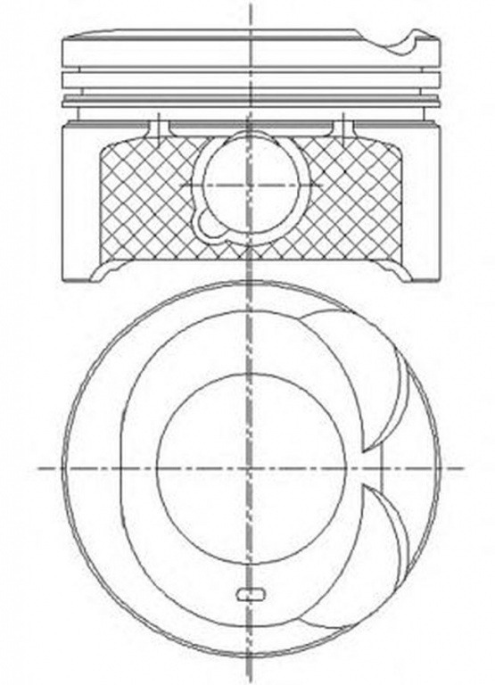 Piston TOYOTA COROLLA CDE12 ZZE12 NDE12 ZDE12 NRAL 8742670700 PieseDeTop