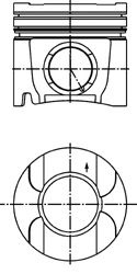 Piston TOYOTA COROLLA Combi (E12J, E12T) (2001 - 2007) KOLBENSCHMIDT 40292620 piesa NOUA