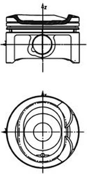 Piston TOYOTA COROLLA Verso ZER ZZE12 R1 KOLBENSCHMIDT 40081600
