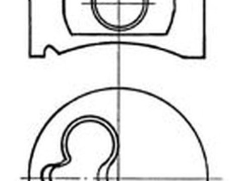 Piston VOLVO 460 L 464 KOLBENSCHMIDT 94357610