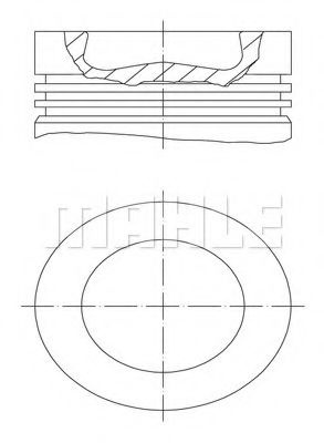 Piston VOLVO A-Series (1997 - 2012) MAHLE ORIGINAL 038 56 00