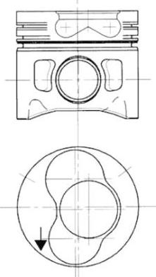 Piston VW CADDY II (9K9A), Box/MPV, 11.1995 - 01.2004 Kolbenschmidt 94427700
