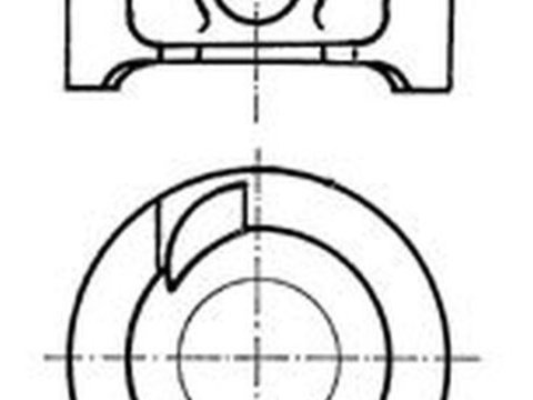 Piston VW GOLF III 1H1 KOLBENSCHMIDT 91033600