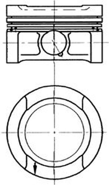 Piston VW GOLF IV 1J1 KOLBENSCHMIDT 94503700