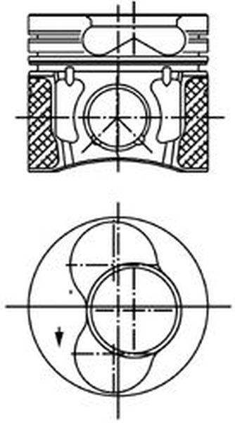 Piston VW GOLF IV 1J1 KOLBENSCHMIDT 99850620