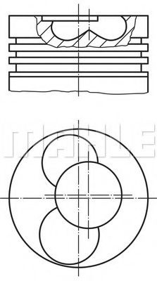 Piston VW GOLF IV Cabriolet (1E7) (1998 - 2002) MAHLE ORIGINAL 030 41 02 piesa NOUA