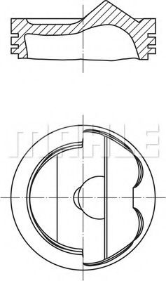Piston VW GOLF V (1K1) (2003 - 2009) MAHLE ORIGINA