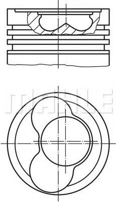 Piston VW LT II platou / sasiu (2DC, 2DF, 2DG, 2DL
