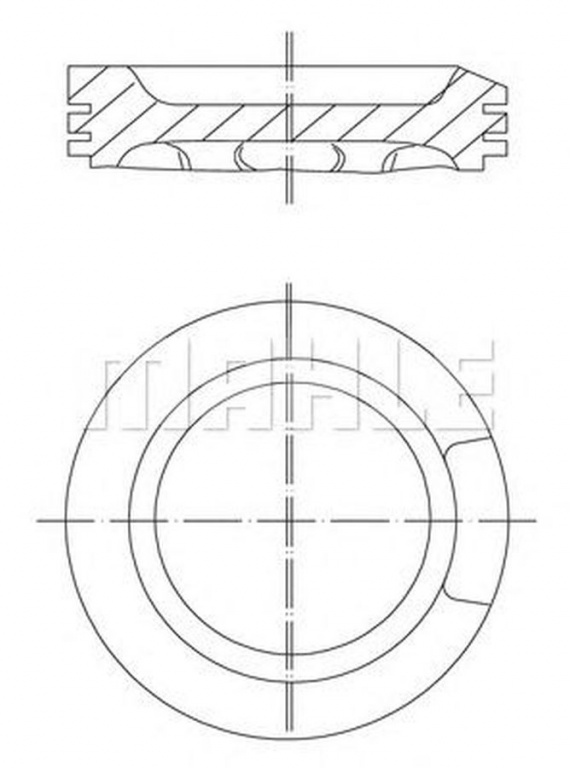 Piston VW NEW BEETLE Cabriolet 1Y7 MAHLE ORIGINAL 