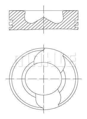 Piston VW TOUAREG 7LA 7L6 7L7 MAHLE ORIGINAL 030 98 00