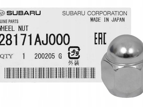 Piulita Roata Oe Subaru Brz 2012→ 28171AJ000