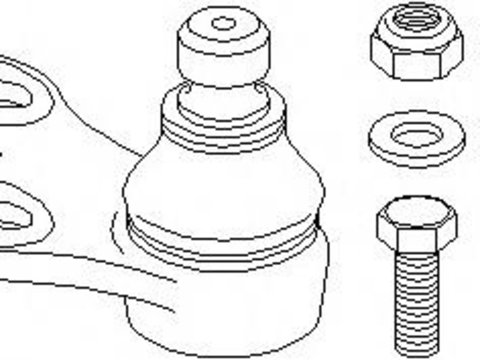 Pivot AUDI 90 (8C, B4), AUDI 80 Avant (8C, B4) - TOPRAN 104 407