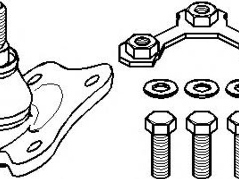 Pivot AUDI A3 (8L1), SKODA OCTAVIA (1U2), VW GOLF Mk IV (1J1) - TOPRAN 107 699