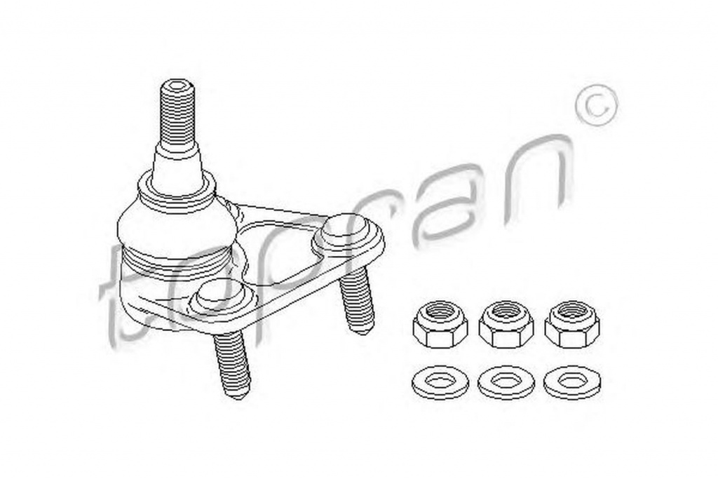 Pivot AUDI TT 8N3 TOPRAN 111148