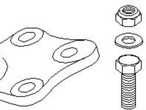 Pivot Citroen BERLINGO I caroserie (M_), Citroen BERLINGO (MF), PEUGEOT RANCH caroserie (5) - TOPRAN 720 226