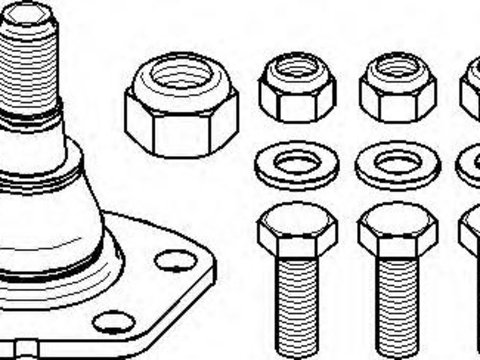 Pivot Citroen RELAY bus (230P), PEUGEOT BOXER bus (230P), PEUGEOT BOXER caroserie (230L) - TOPRAN 722 219